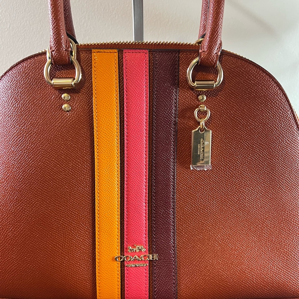 Coach Katy Satchel With Varsity Stripe - Picture 2 of 15